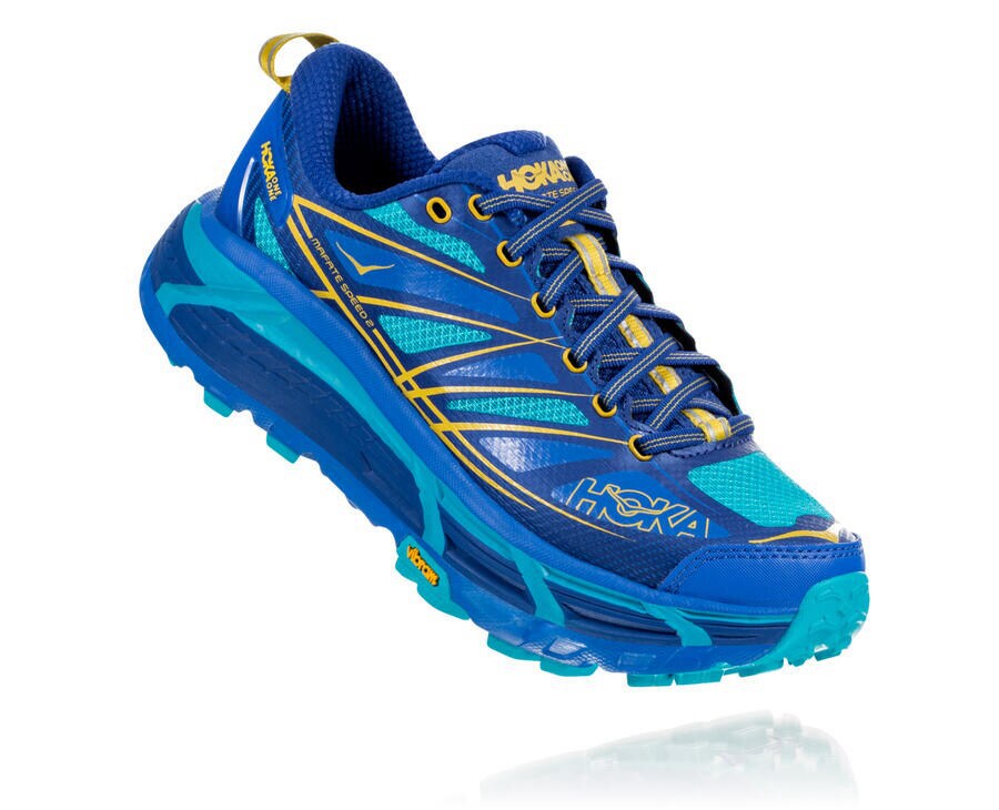 Hoka Womens Trail Shoes NZ - Hoka Mafate Speed 2 Blue (PEZ239485)